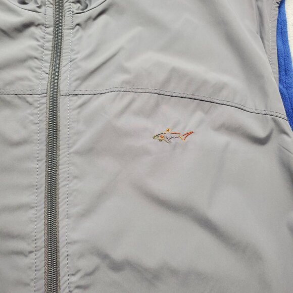 Greg Norman Reversable Insulated Full Zip Vest 4 Pockets Gray Blue Men Sz L - Picture 5 of 13